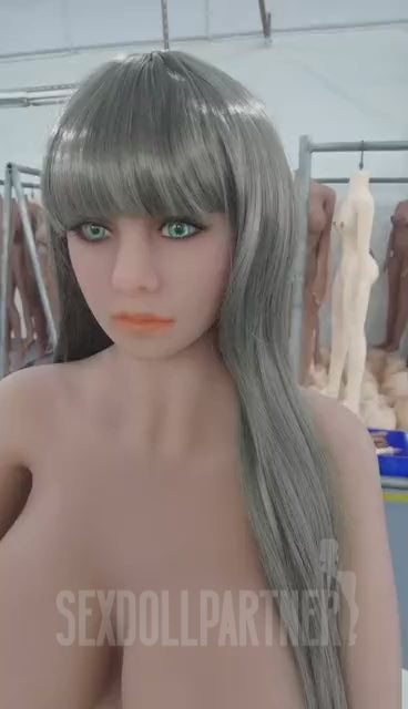US Stock - Sona 5ft28/ 161cm #73 Head TPE Big Breast Gray Hair Sex Doll