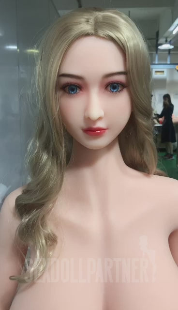 US Stock - Merry 5ft38/ 164cm TPE Huge Boobs Blonde Fat Sex Doll With Thick Thighs
