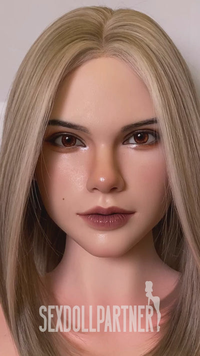 Faustina 5ft45 / 166cm M34 Full Silicone Blonde Big Boobs Female Sex Doll For Blowjob