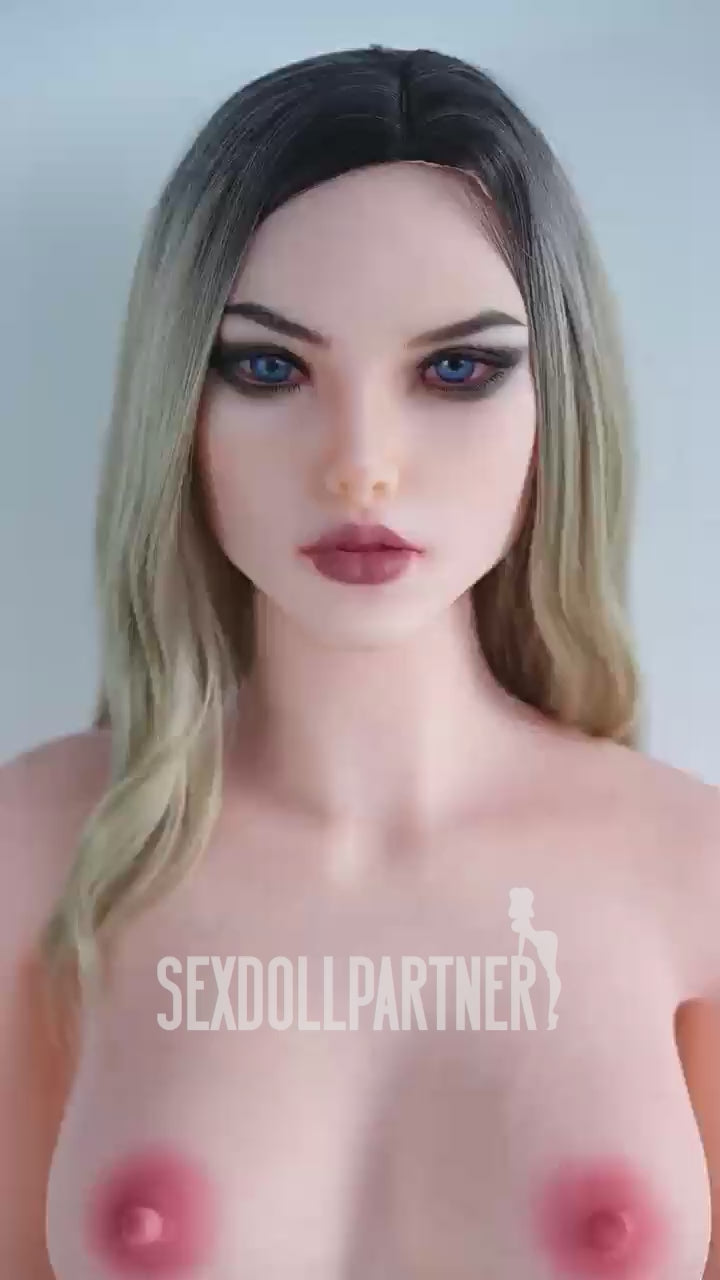 EU Stock - YAMIEE Elva Unique Design 4ft92/ 150cm K50 TPE Small Boobs Skinny Sex Doll Free 2nd Head