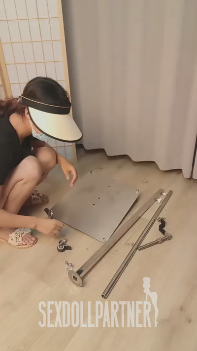 3 In 1 Premium Sex Doll Stand Hanging Real-life Adult Love Doll With Wheels For Display & Storage