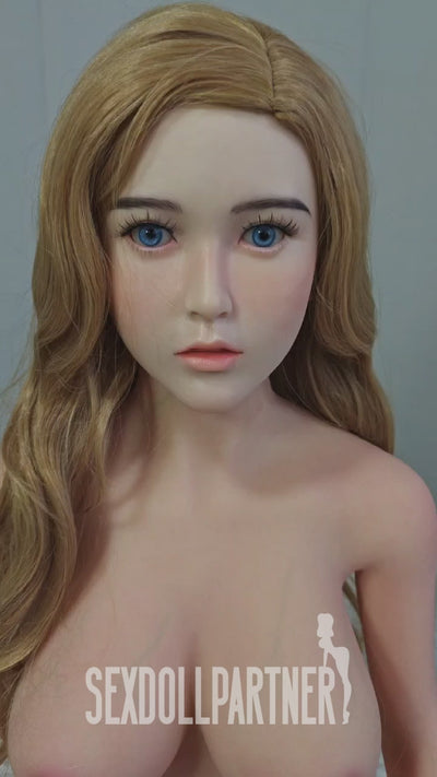 US Stock - Leah Plus 4ft92/ 150cm S012 Silicone Head TPE Body Medium Tits Lovely Lightweight Sex Doll