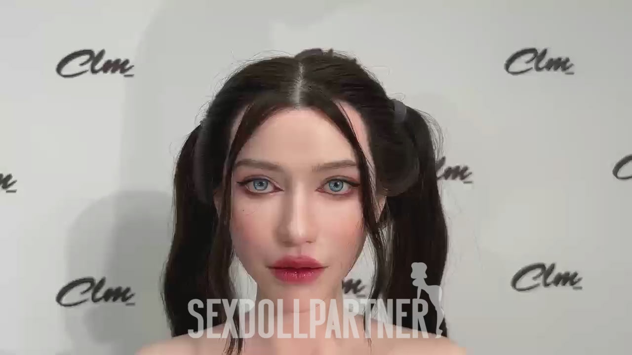 US Stock - Climax Armani 5ft28/161cm ROS Head Full Silicone Huge Boobs Hot Mature Adult Sex Doll With Yoga Skeleton