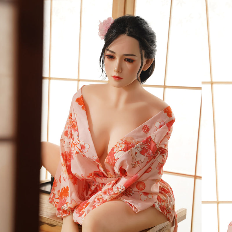 US Stock-RIDMII 158cm Yukina Japanese Girl Sex Doll Silicone Head TPE Body - 158cm, Ridmii, Unique Design, US Stock - SexDollPartner