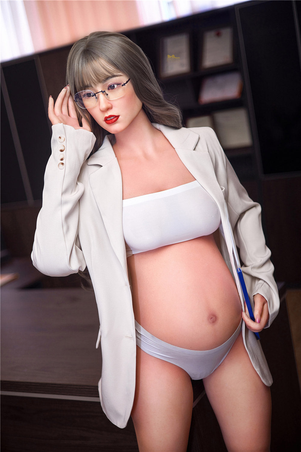 RIDMII Robin 158cm Full Silicone Big Belly Lady Pregnant Love Sex Doll - 158cm, Custom Sex Doll, New Arrivals, Pregnant Sex Doll - SexDollPartner