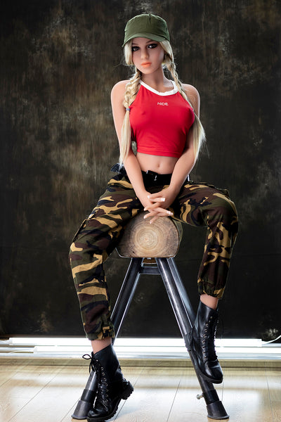 US Stock - SexDollPartner 166cm 174 Head Blonde Army Girl Hot Sex Doll - 166cm, Top 10, US Stock - SexDollPartner