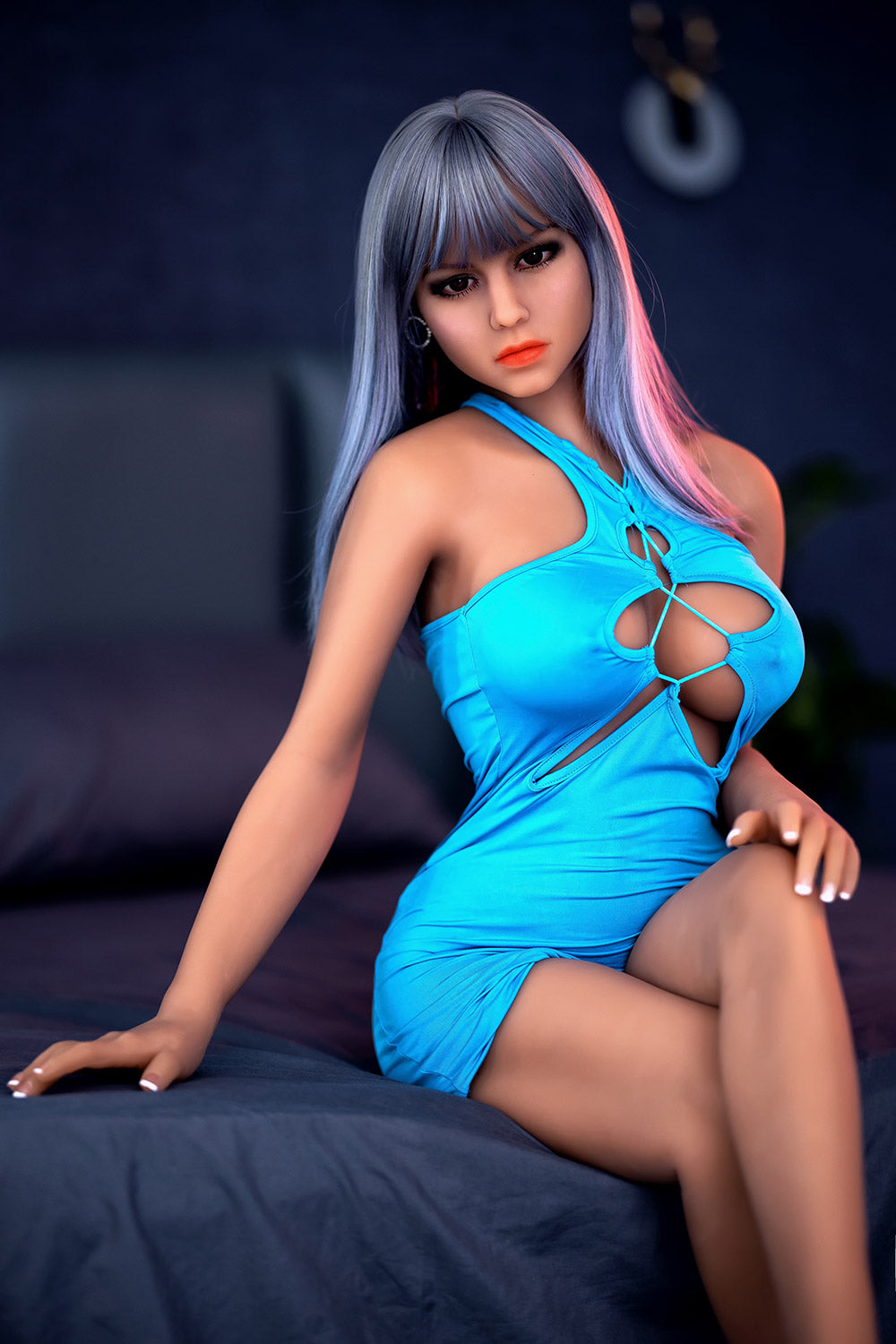 US Stock - RIDMII Walpole 158cm Grey Hair Sexy hyper Realistic Sex Doll - 158cm, New Arrivals, US Stock - SexDollPartner