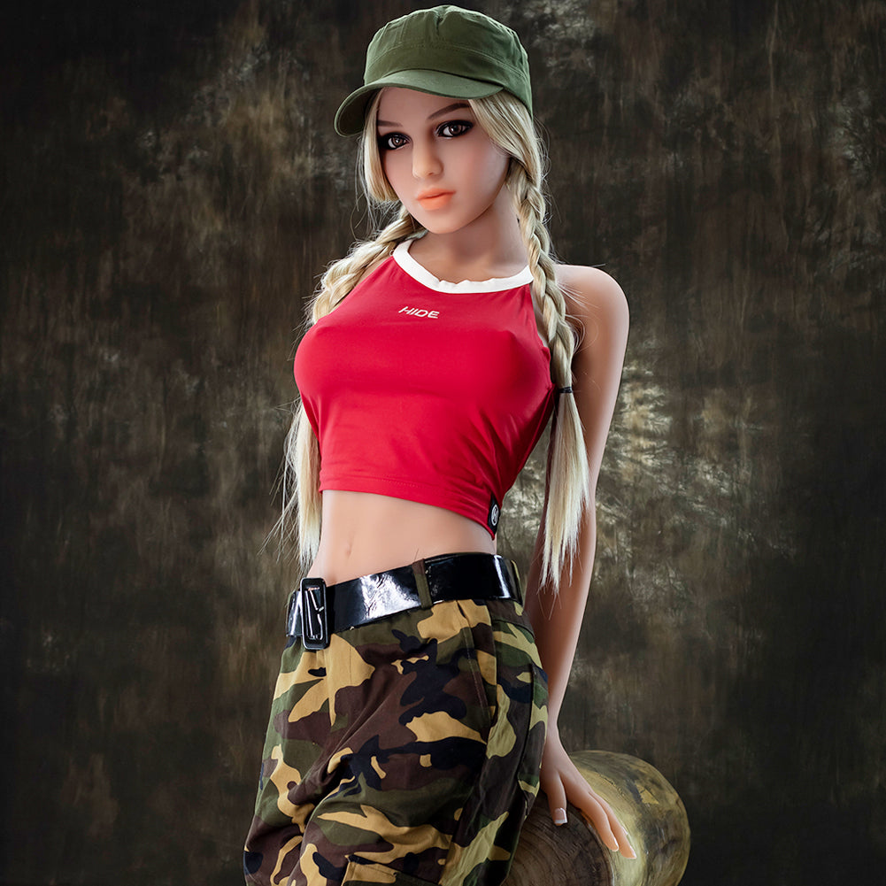 US Stock - SexDollPartner 166cm 174 Head Blonde Army Girl Hot Sex Doll - 166cm, Top 10, US Stock - SexDollPartner