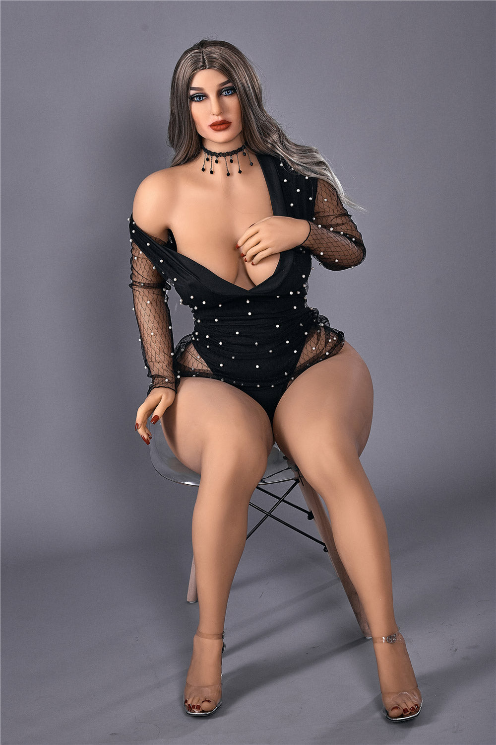 EU Stock - Irontechdoll Mia 5ft11/ 156cm #45 Head TPE E-CUP Curvy Big Boobs Big Butt Sex Doll